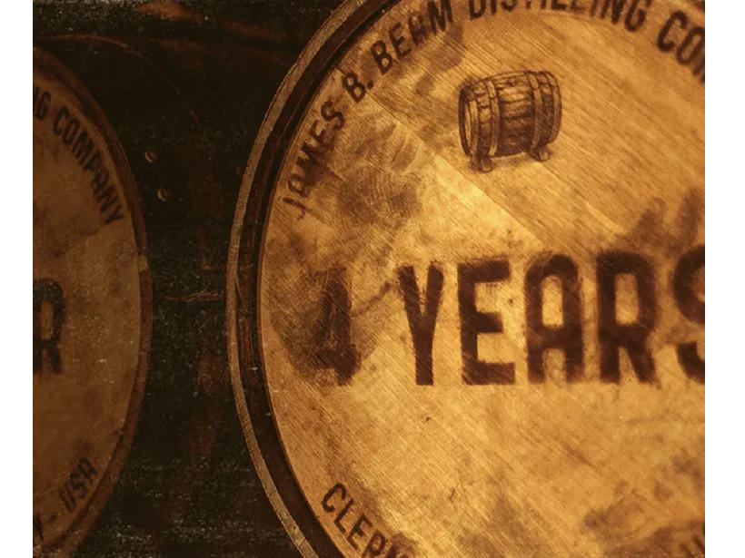 Jim Beam 4 years bourbon barrel