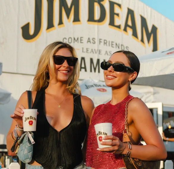 girls drink jim beam gulf coast jam whiskey