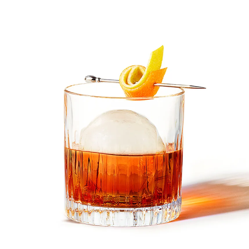 Jim Beam Old Fashioned cocktail glass