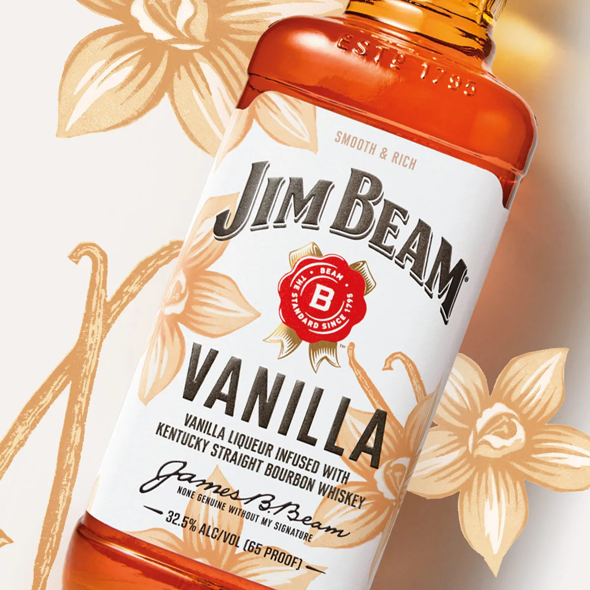 jim beam bourbon whiskey flavor vanilla hover