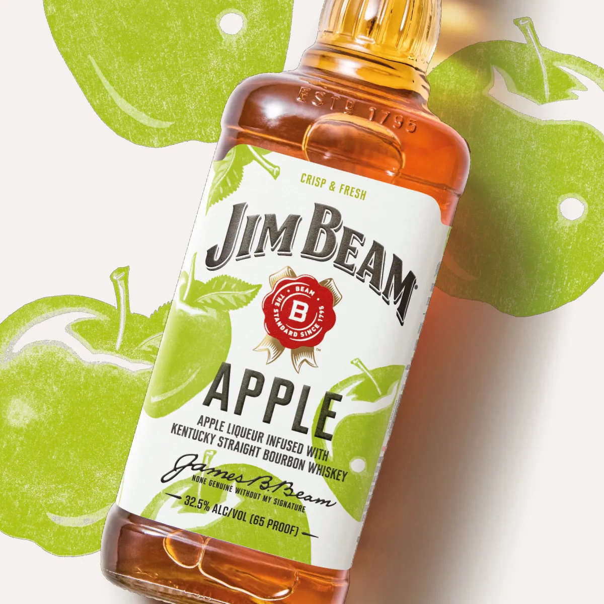 Jim Beam Apple Whiskey bottle