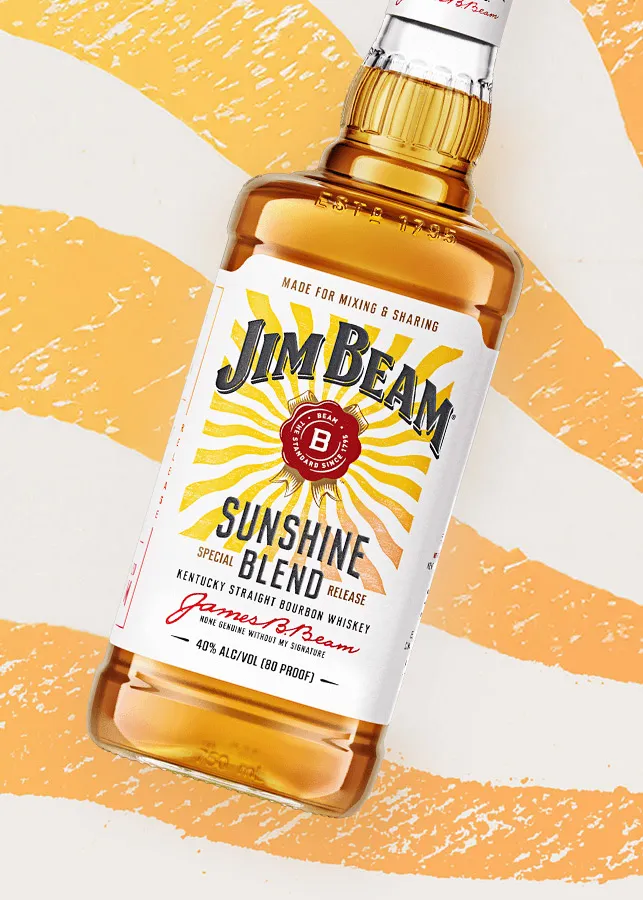 jim beam bourbon whiskey sunshine blend hover.