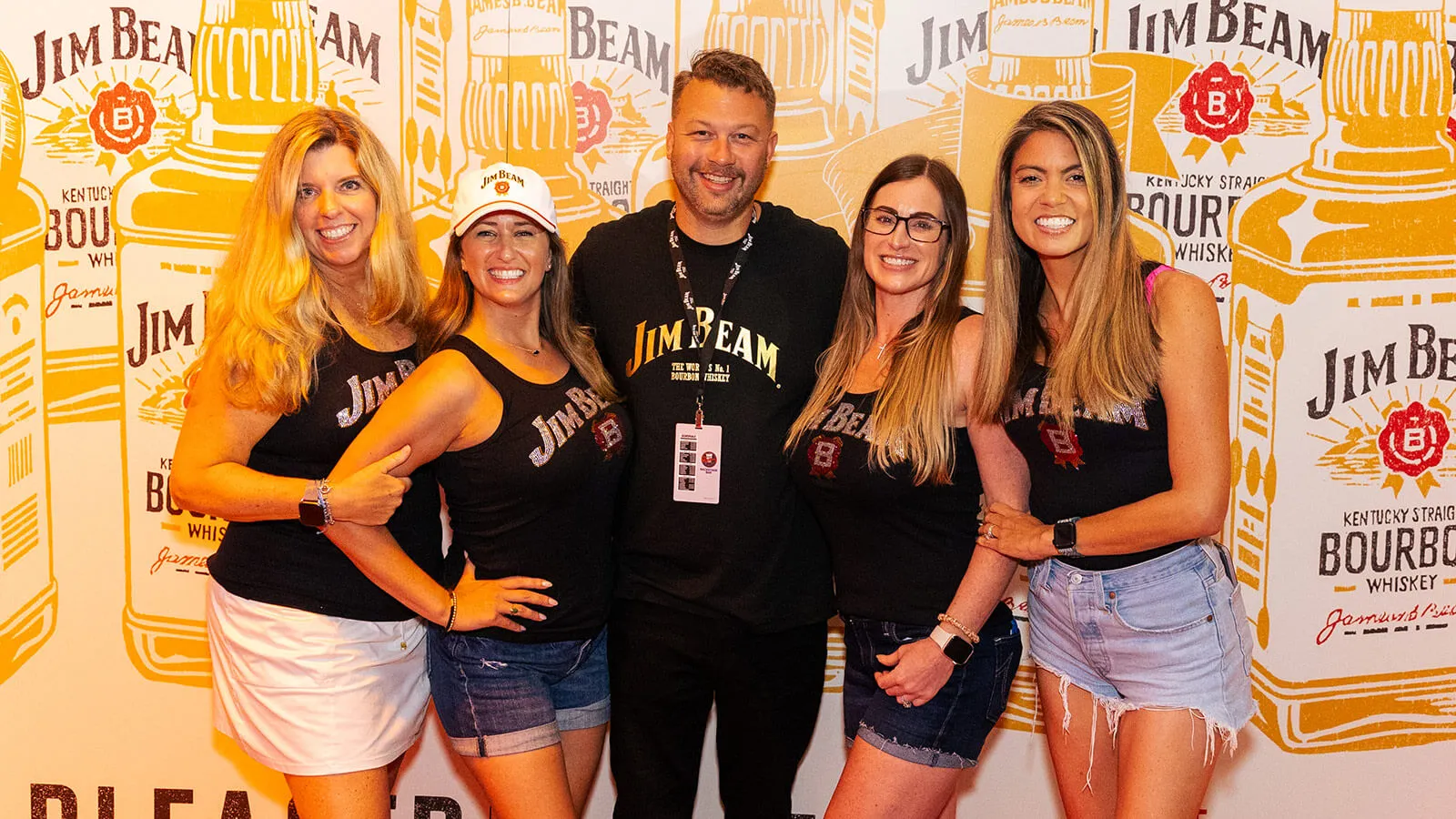 People enjoying Jim Beam party