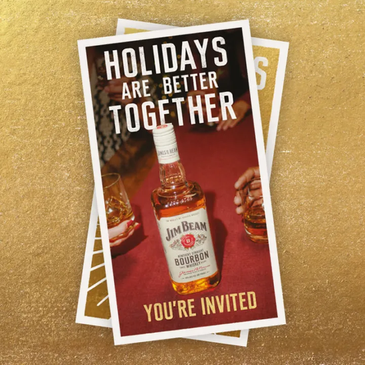 Jim Beam 2024 Holiday Better Together lifestyle Invite