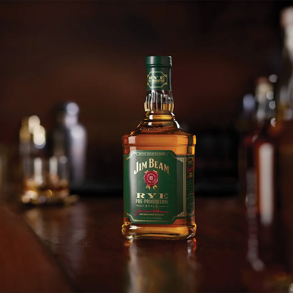 Jim Beam Rye bottle