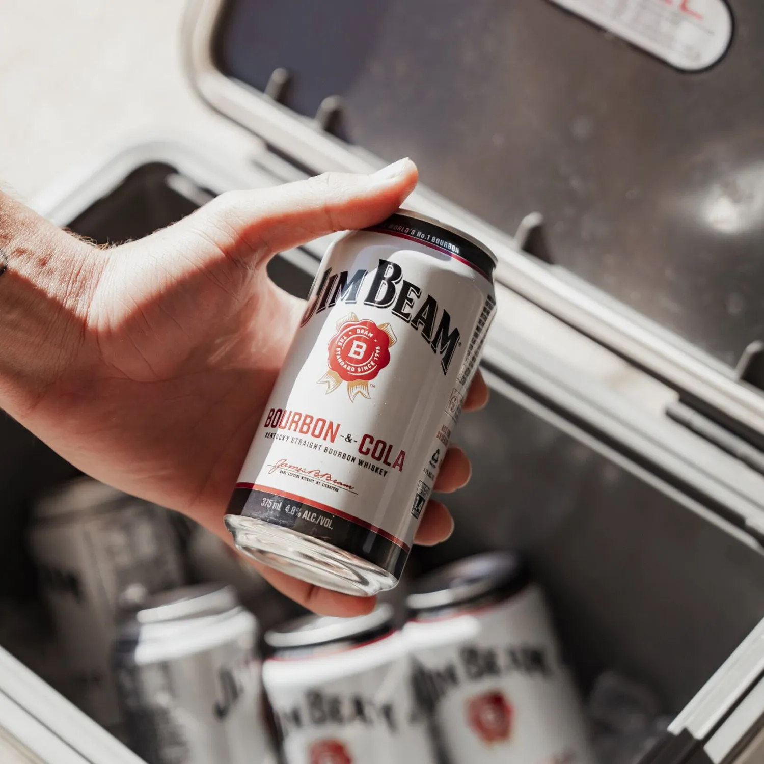 Jim Beam White & Cola Ready to Drink Can