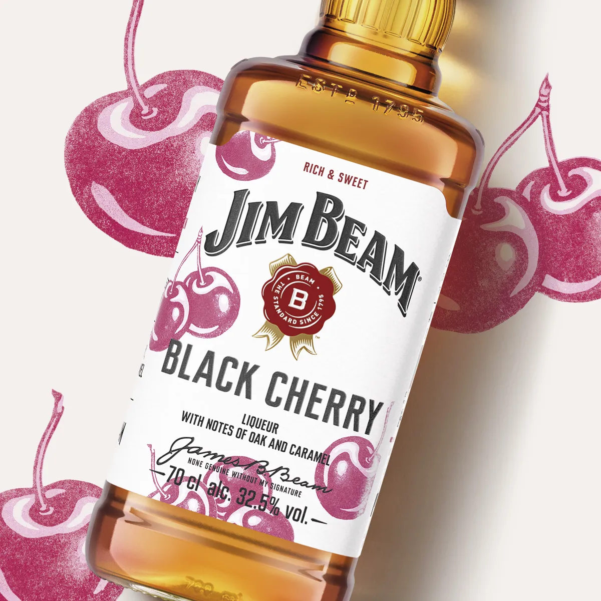 Black Cherry liqueur bottle