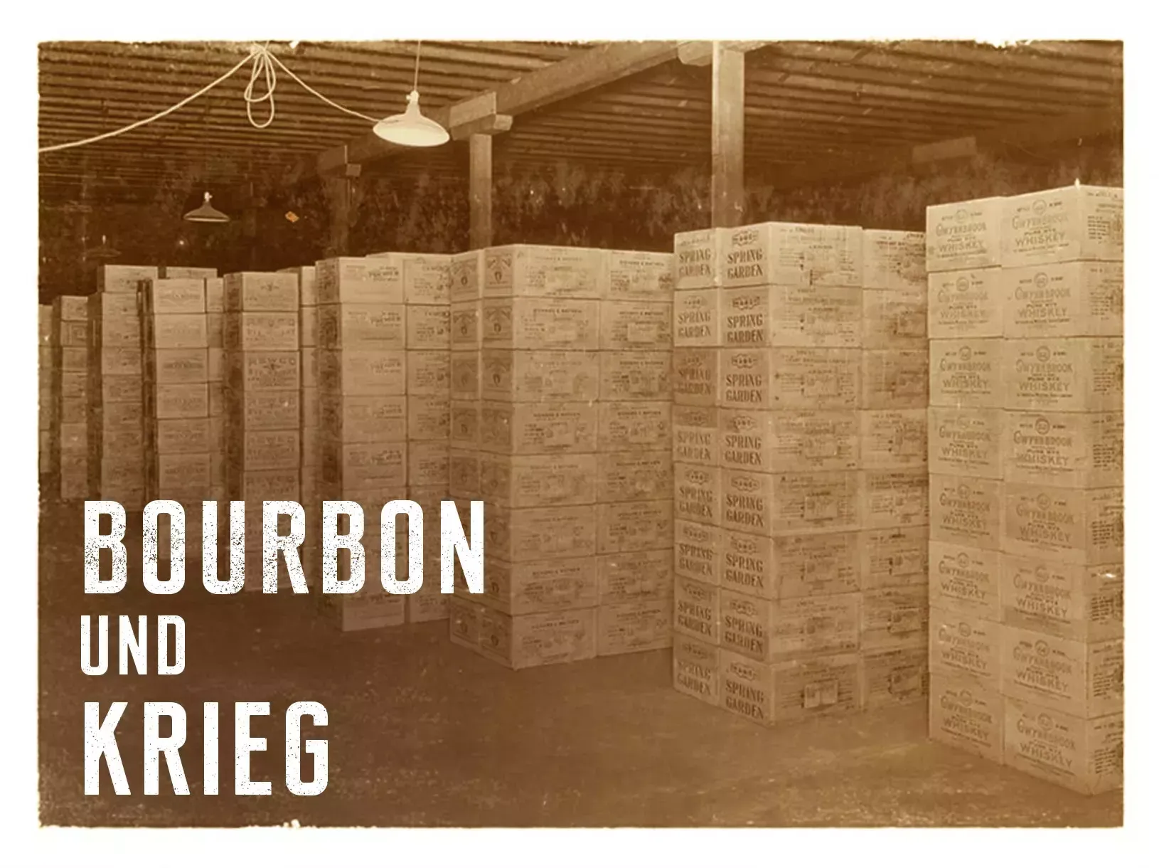 Warehouse with Jim Beam Crates