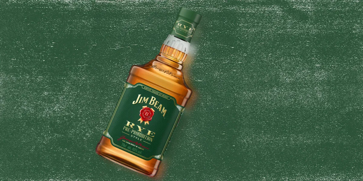 Jim Beam Rye bottle