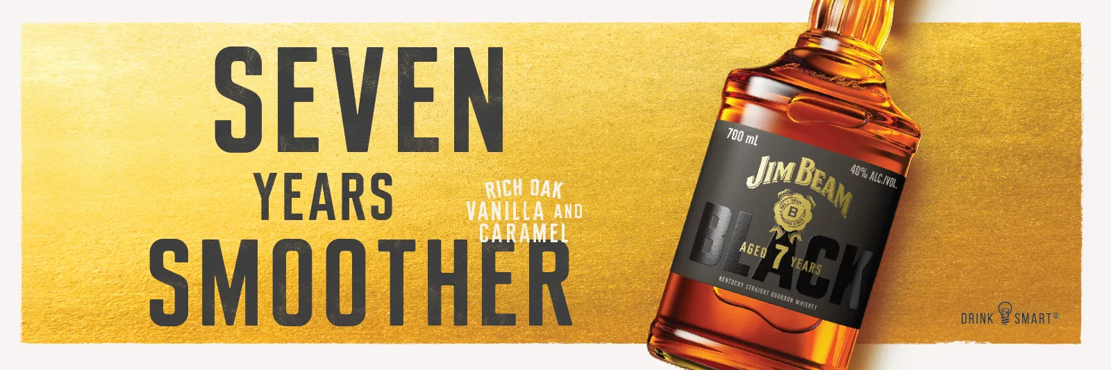 Jim beam black seven year smoother banner