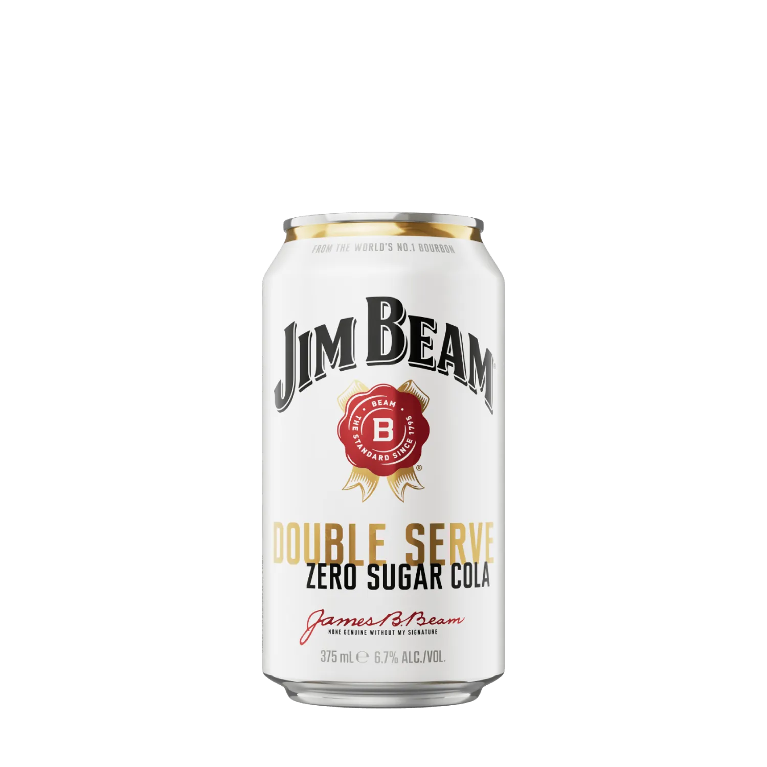 Double serve zero cola whisky jim beam.