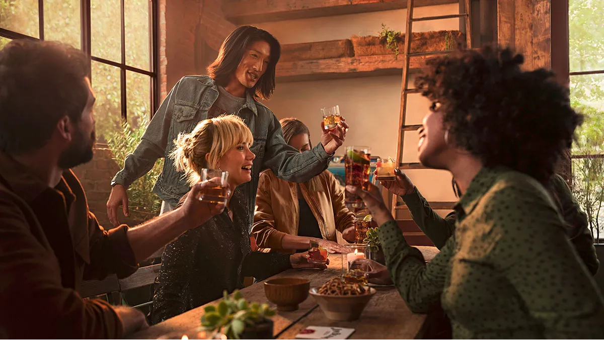 friends sitting at table