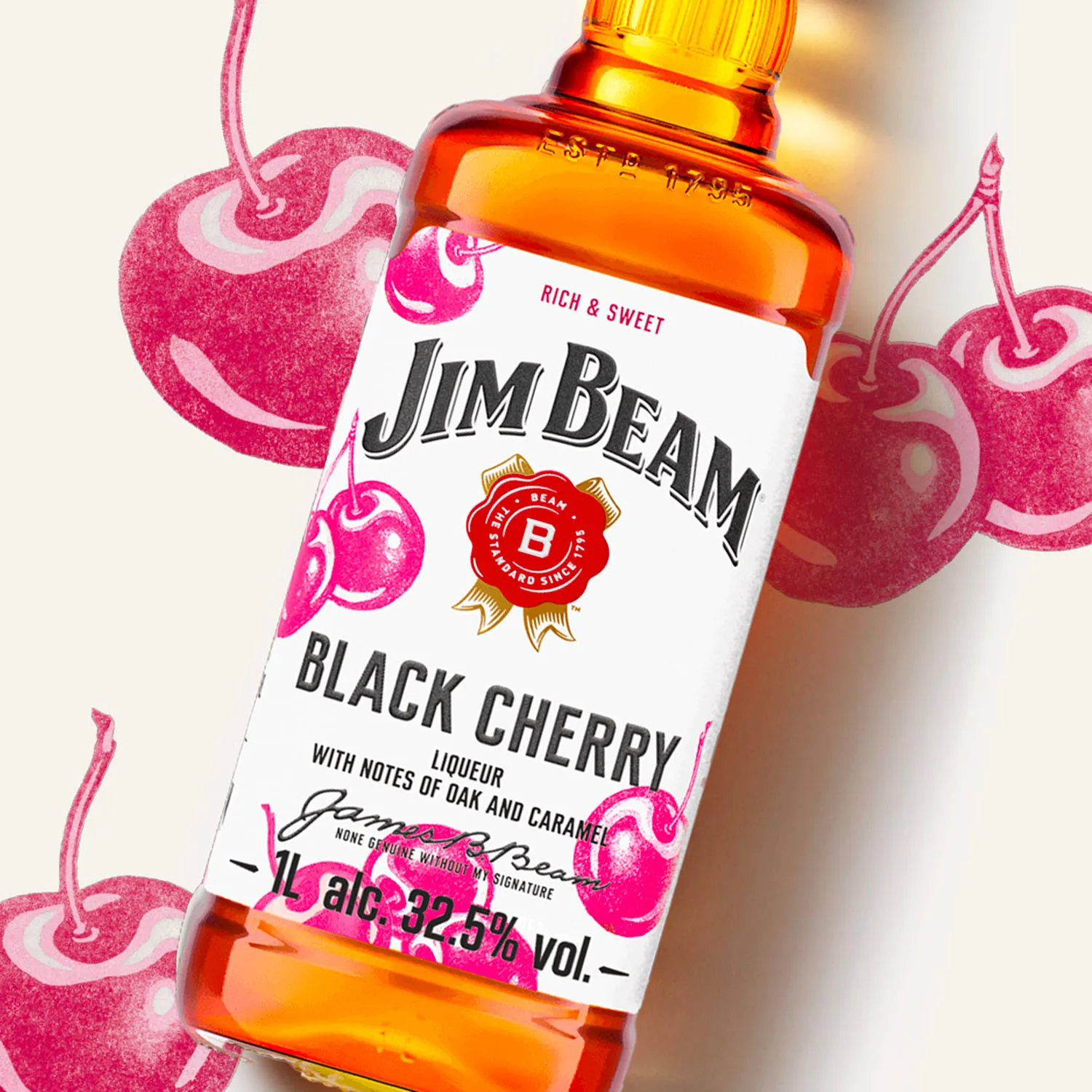jim beam black cherry hover