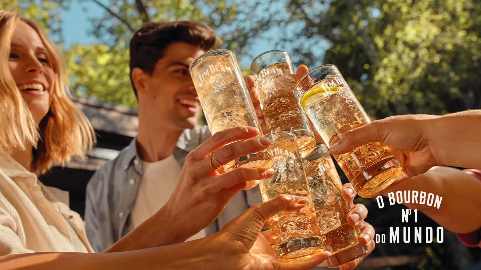people enjoying jim beam cocktail
