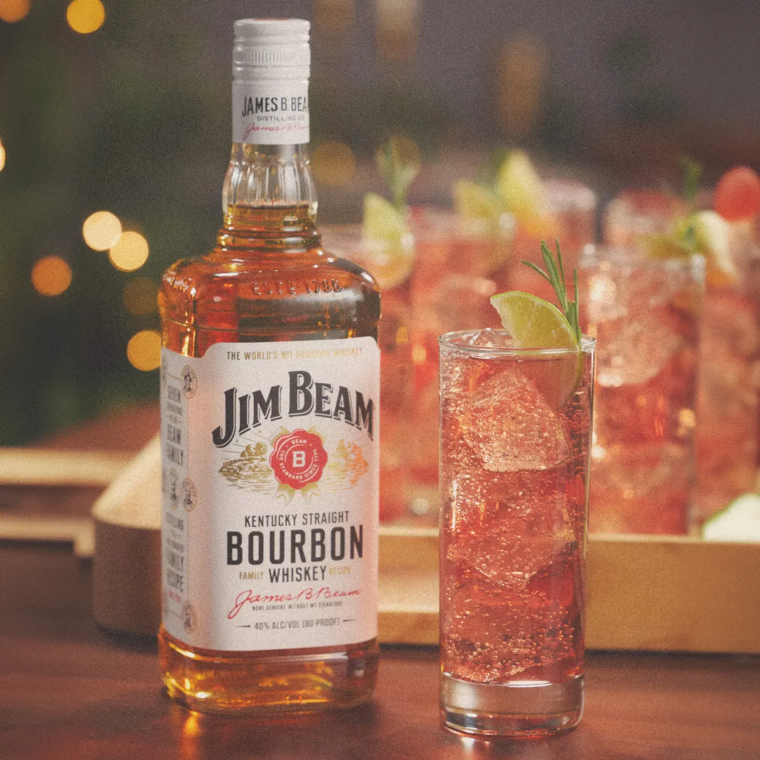 holiday highball cocktail