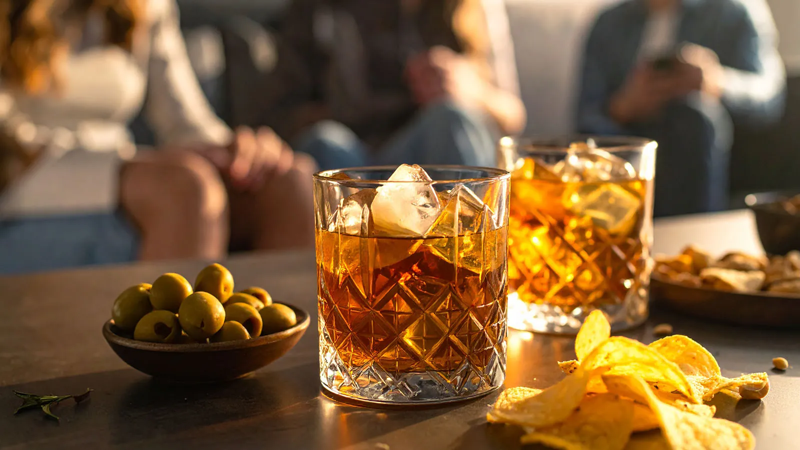 Whiskey ice snacks