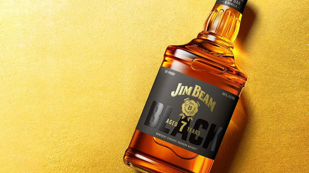 jim beam bourbon black whiskey